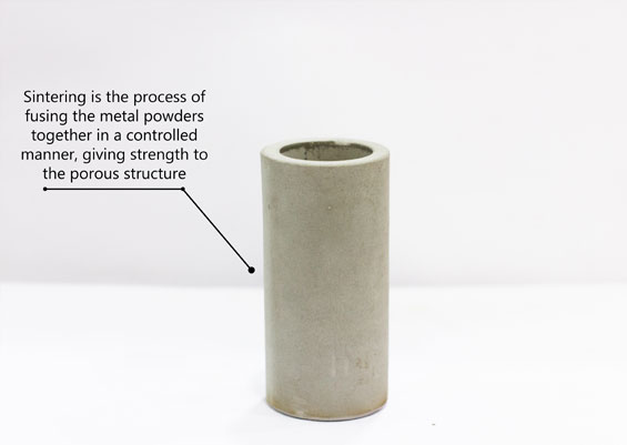 Sintering of filters